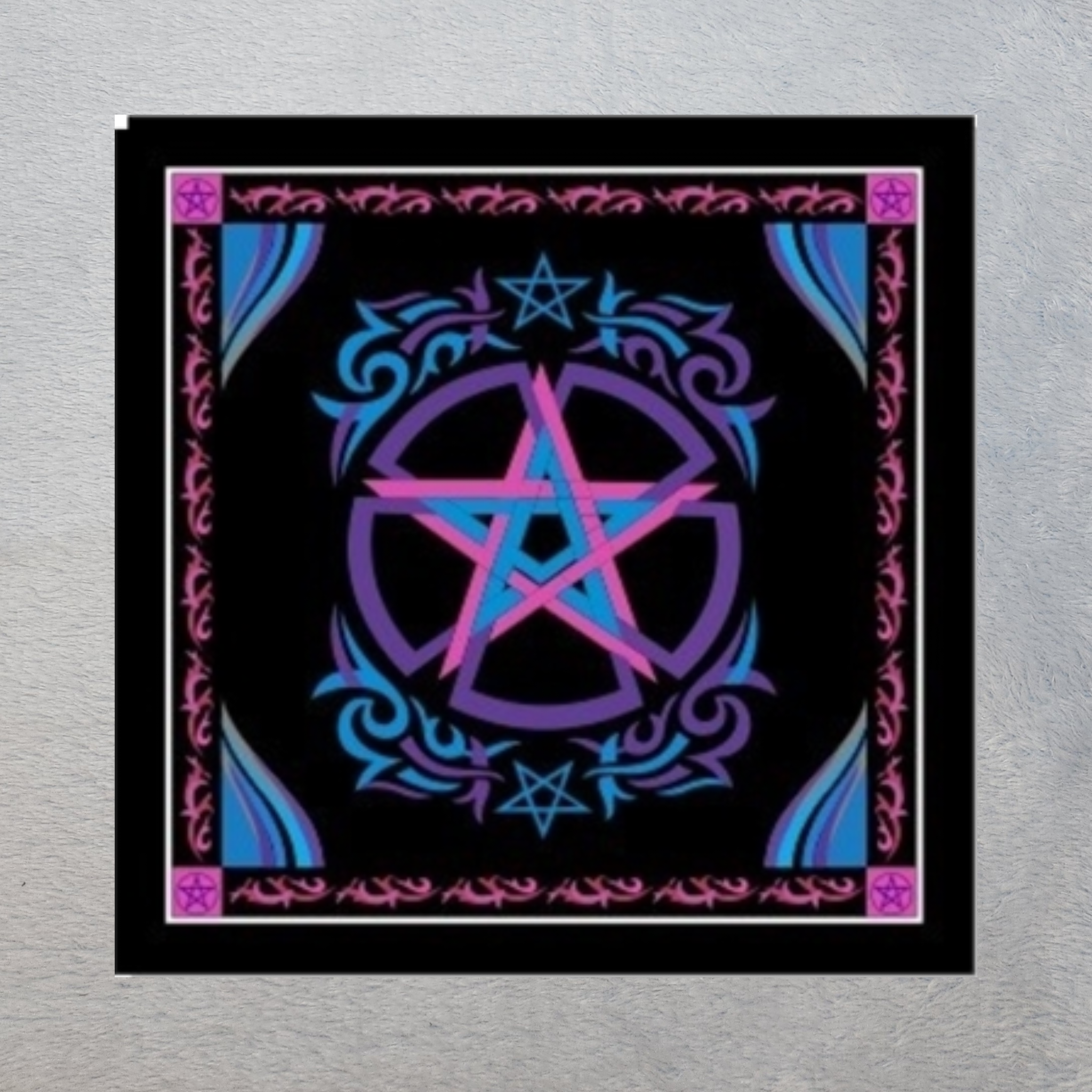 Pink & Purple Pentacle Tapestry