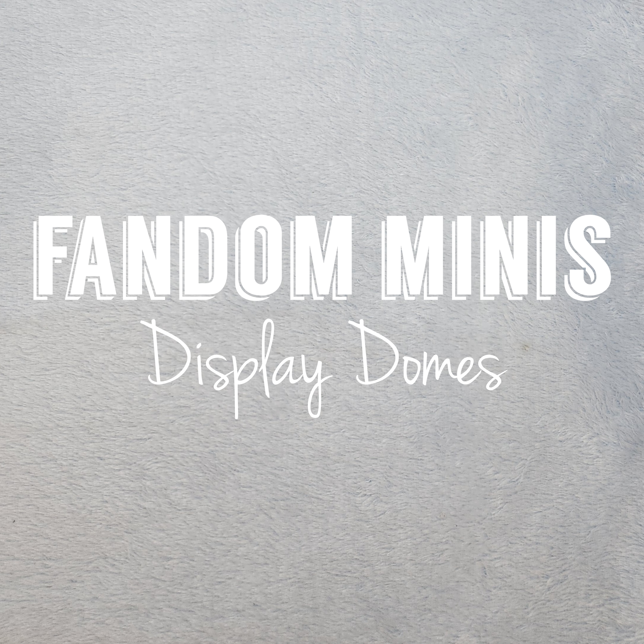 Fluorite Mini Fandom Shapes in Display Domes