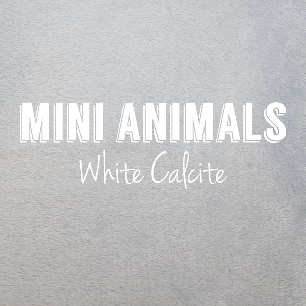 White Calcite Mini Animals