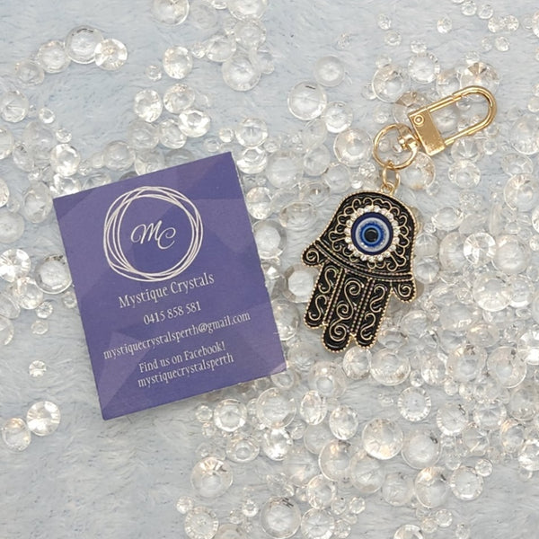 Hamsa Hand Metal Keyrings