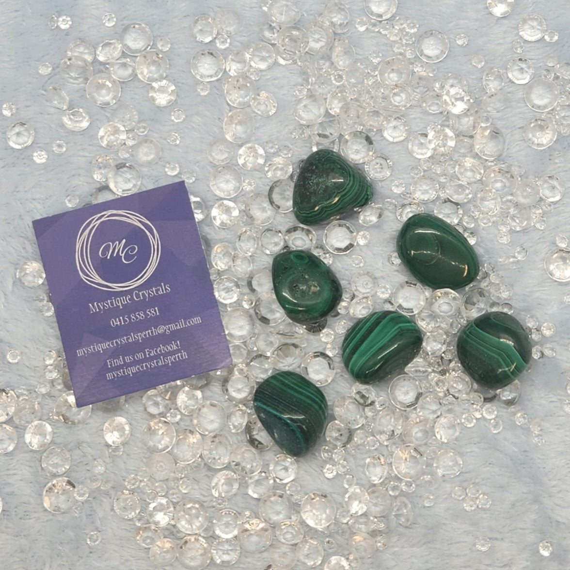 Malachite Tumble Stones