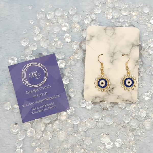 Evil Eye Hanging Earrings