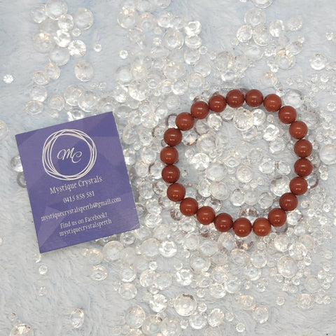 Red Jasper Beaded Bracelets