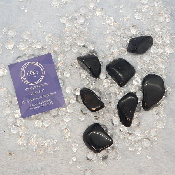 Black Tourmaline Large Tumble Stones