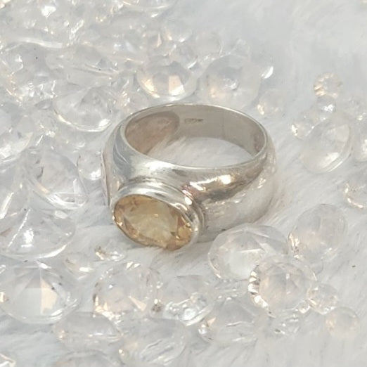 Citrine Sterling Silver Rings