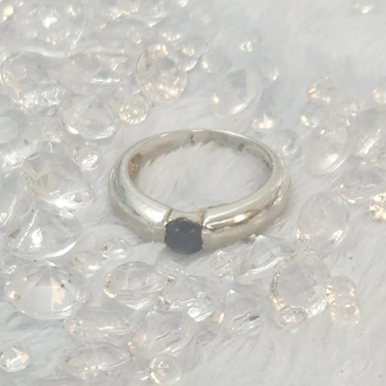 Blue Obsidian Sterling Silver Ring