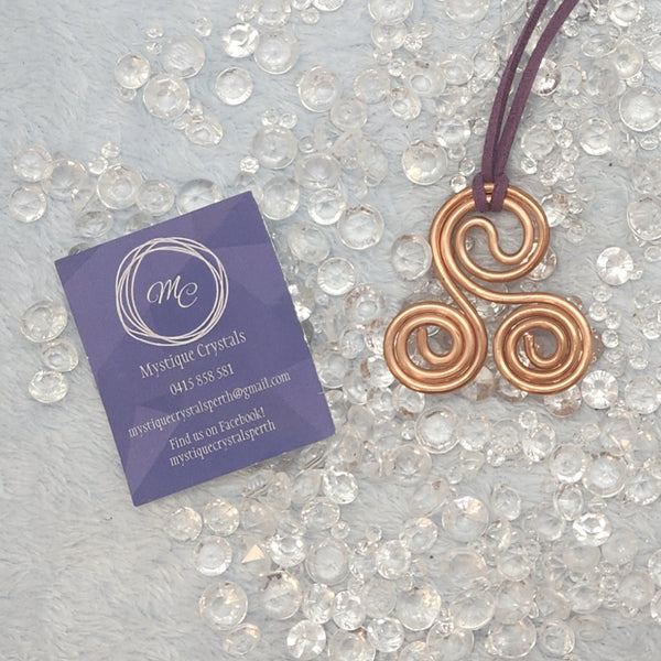 Copper Triskellion Necklaces