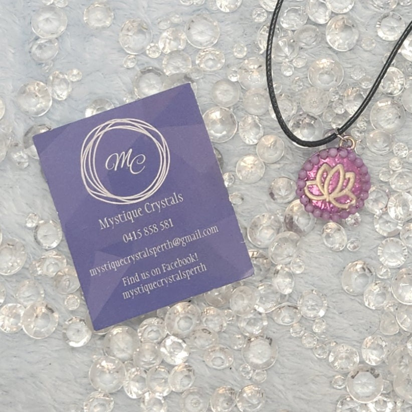 Sugilite Lotus Necklace