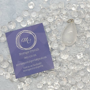 Clear Quartz Tear Drop Pendant