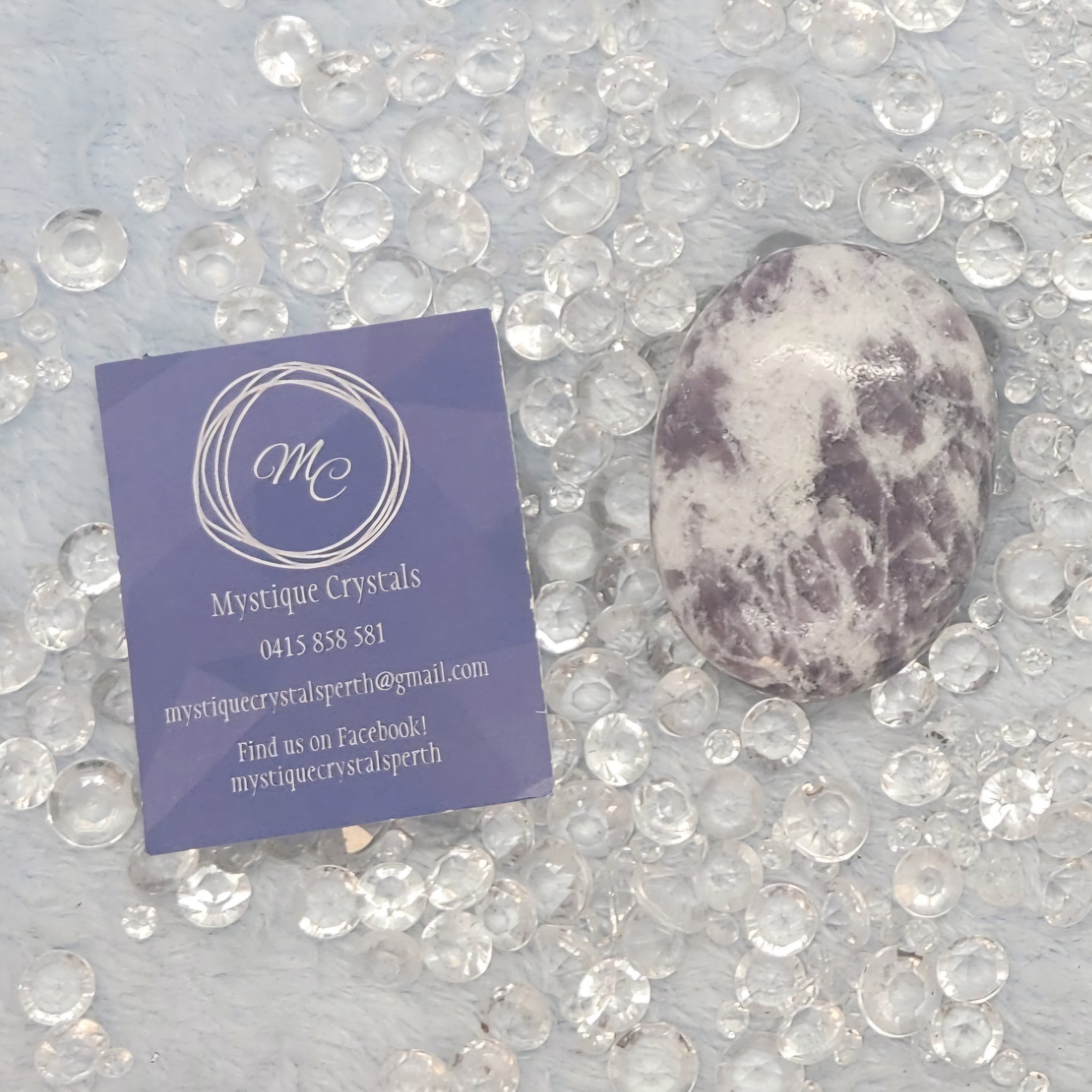 Lepidolite Palm Stones