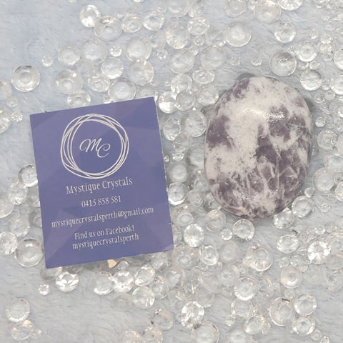 Lepidolite Palm Stones