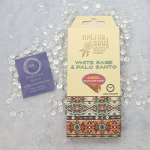 White Sage & Palo Santo Backflow Incense Cones