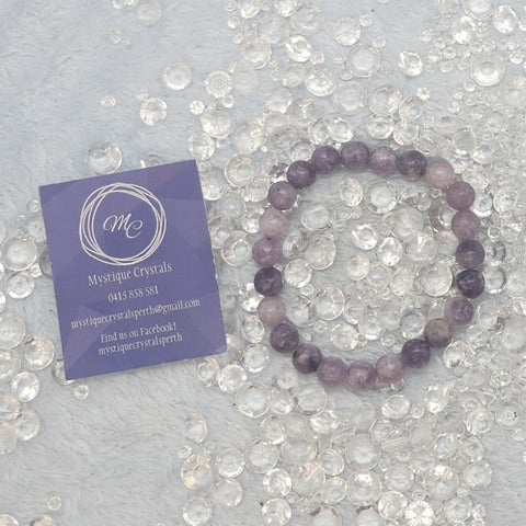 Lepidolite Beaded Bracelets