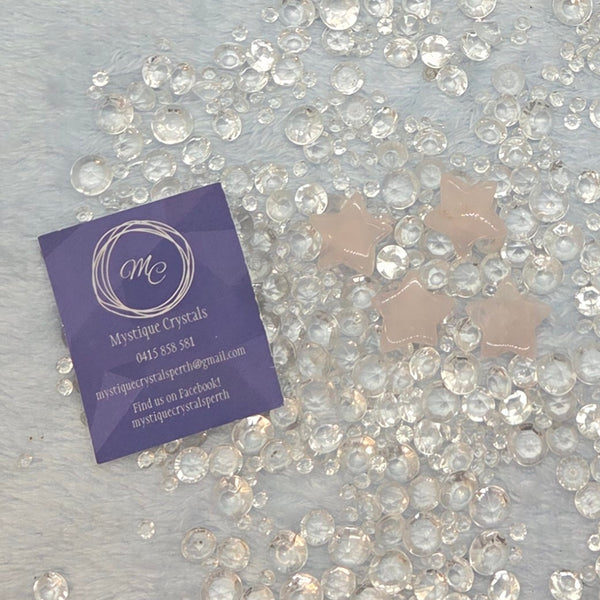 Rose Quartz Small Stars & Moons