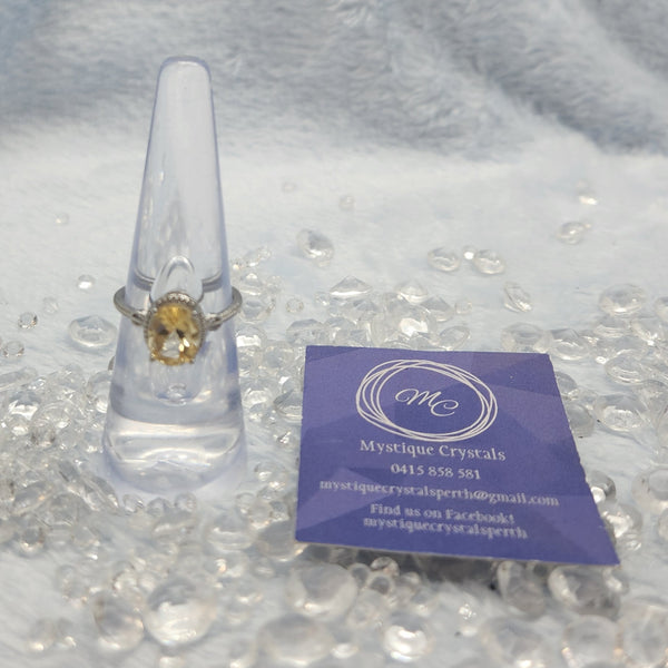 Citrine Sterling Silver Rings