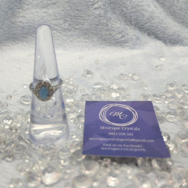 Aquamarine Sterling Silver Rings