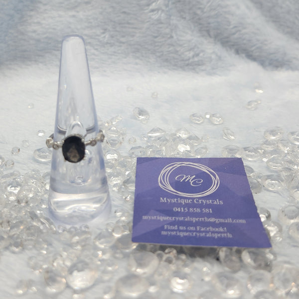 Smoky Quartz Sterling Silver Ring