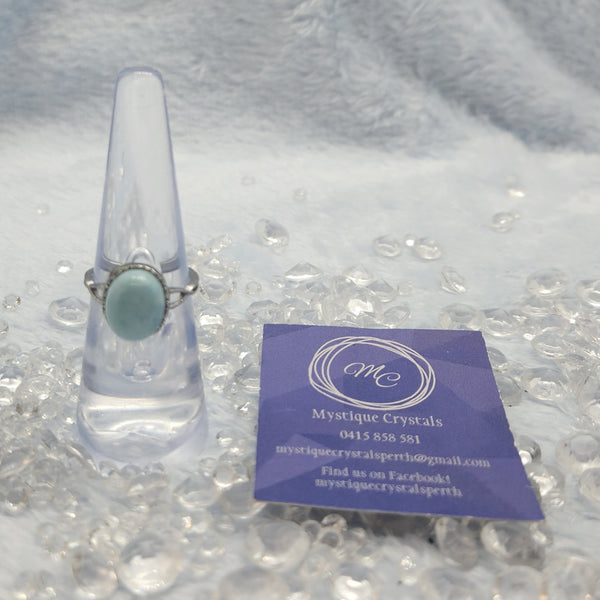 Larimar Sterling Silver Rings