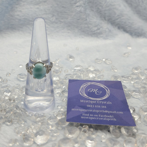 Larimar Sterling Silver Rings