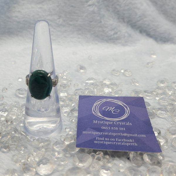 Malachite Sterling Silver Rings