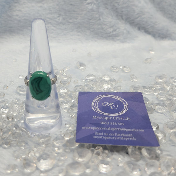 Malachite Sterling Silver Rings