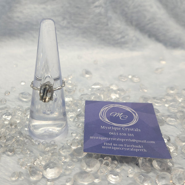 Rutilated Quartz Sterling Silver Rings