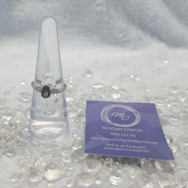 Smoky Quartz Sterling Silver Ring