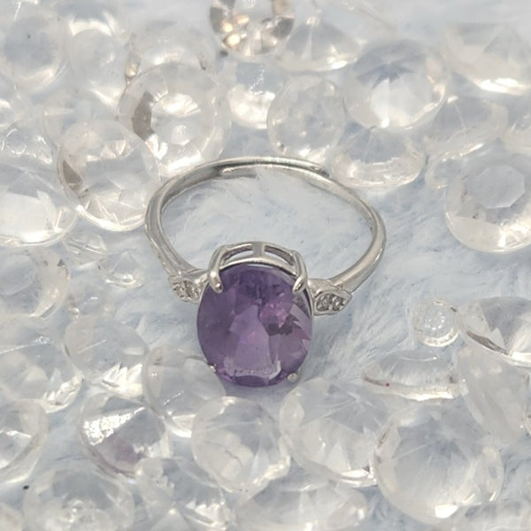 Amethyst Sterling Silver Rings