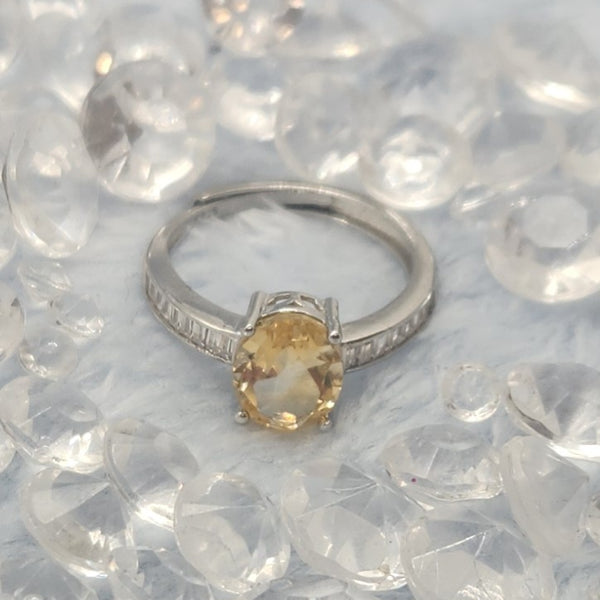 Citrine Sterling Silver Rings