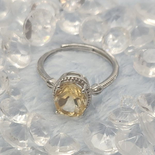 Citrine Sterling Silver Rings