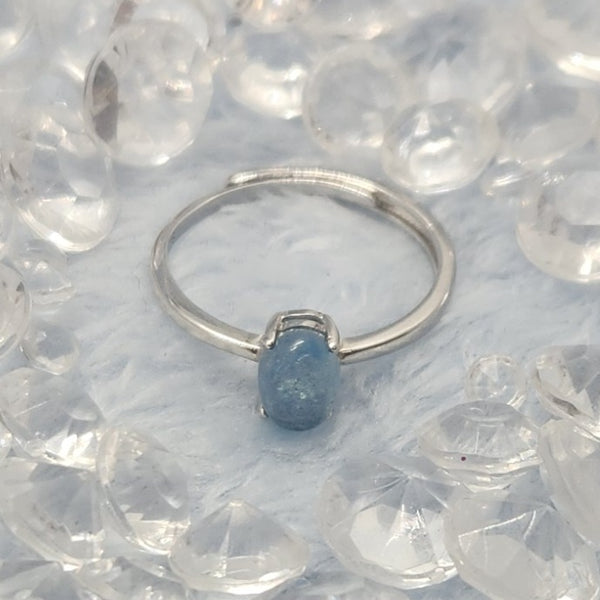 Aquamarine Sterling Silver Rings