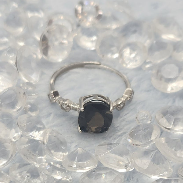 Smoky Quartz Sterling Silver Ring