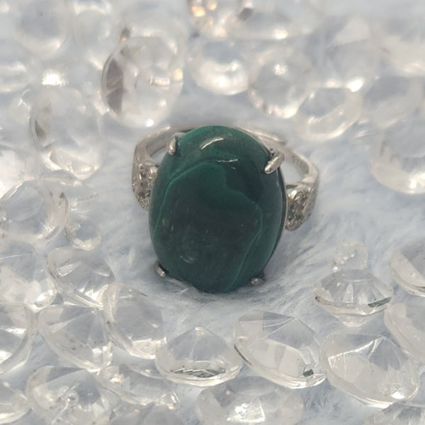 Malachite Sterling Silver Rings