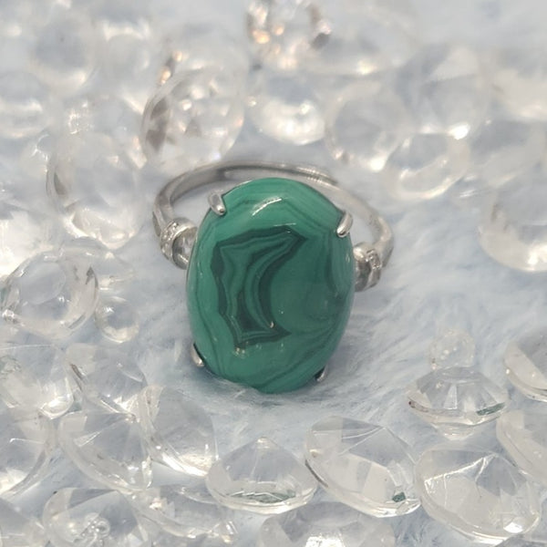 Malachite Sterling Silver Rings
