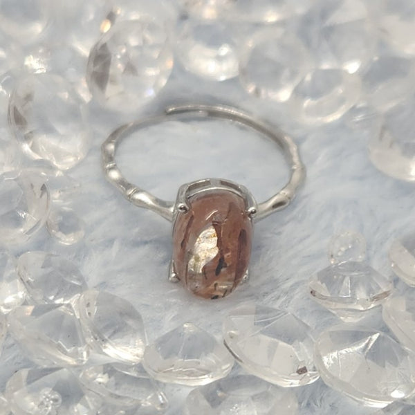 Rutilated Quartz Sterling Silver Rings