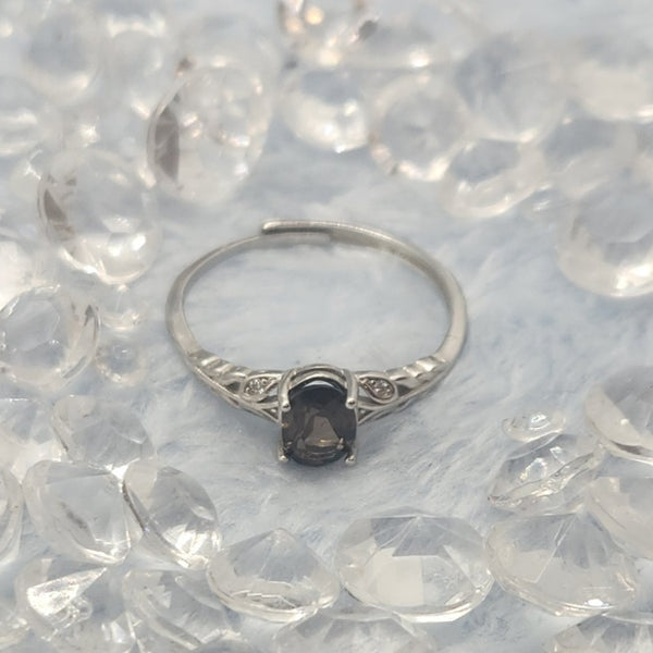 Smoky Quartz Sterling Silver Ring