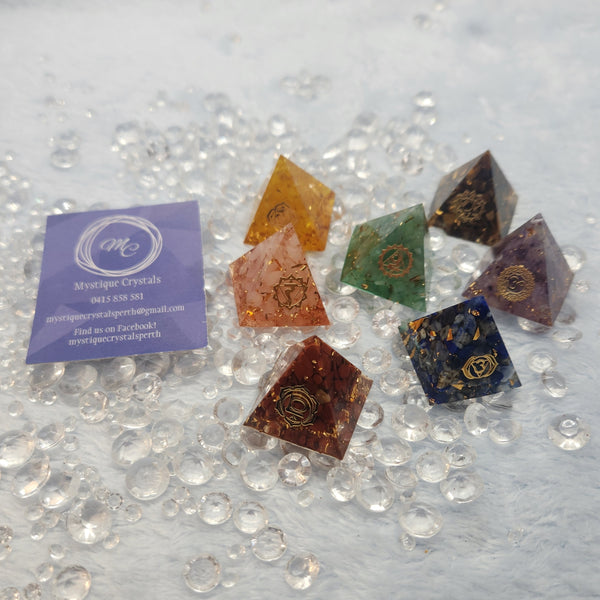 Orgonite Chakra Pyramids