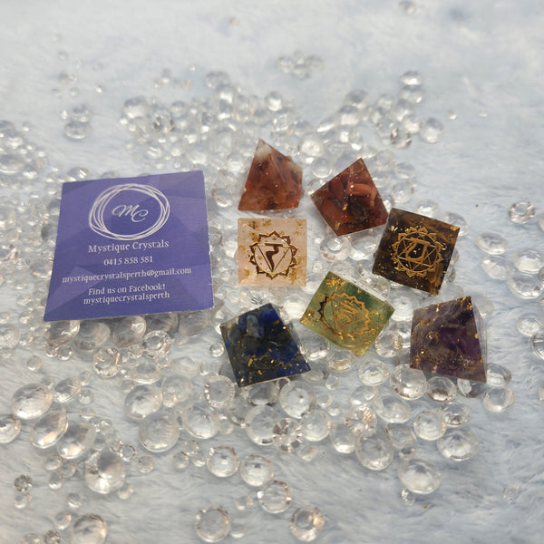 Orgonite Chakra Pyramids