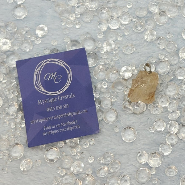 Citrine Rough Pendants