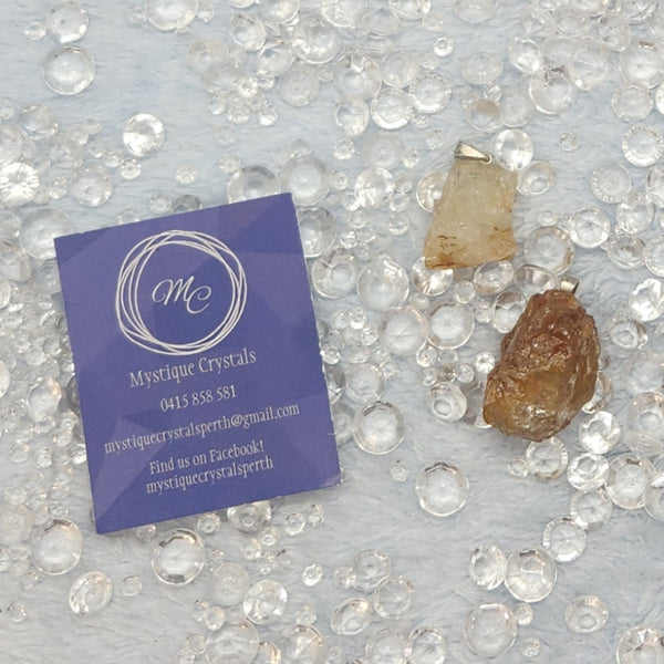 Citrine Rough Pendants