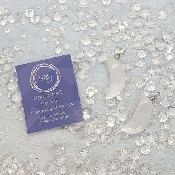 Selenite Pendants