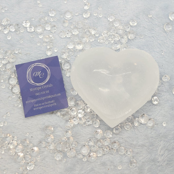 Selenite Heart Bowl
