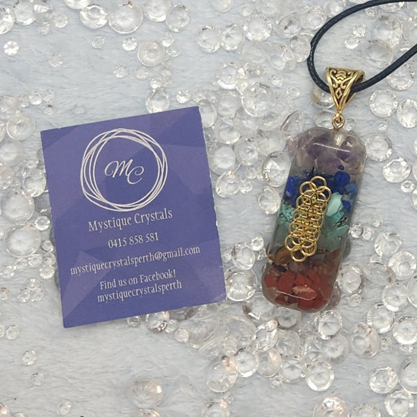 Orgonite Chakra Necklace