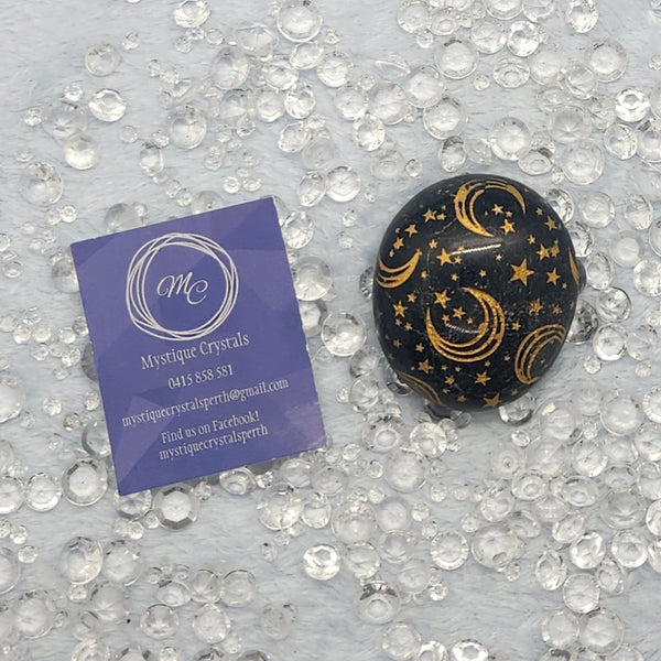 Black Tourmaline Palm Stones