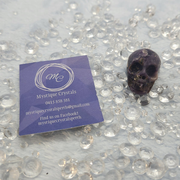 Lepidolite Skulls
