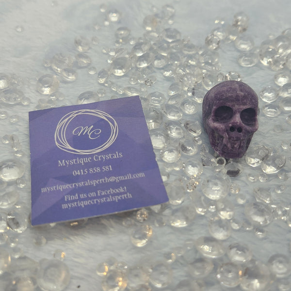 Lepidolite Skulls