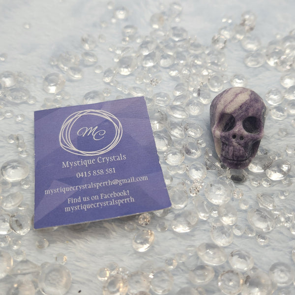 Lepidolite Skulls