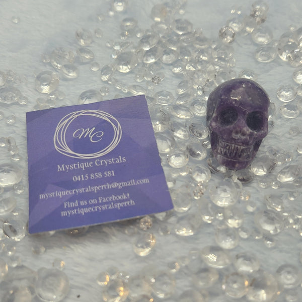Lepidolite Skulls