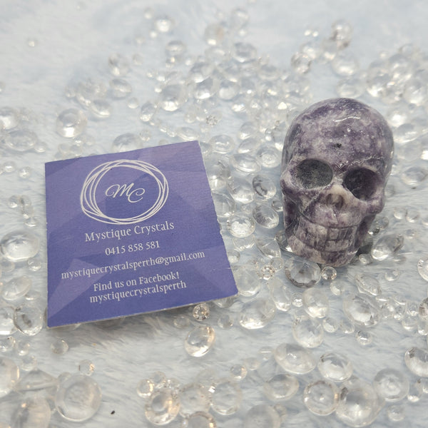 Lepidolite Skulls