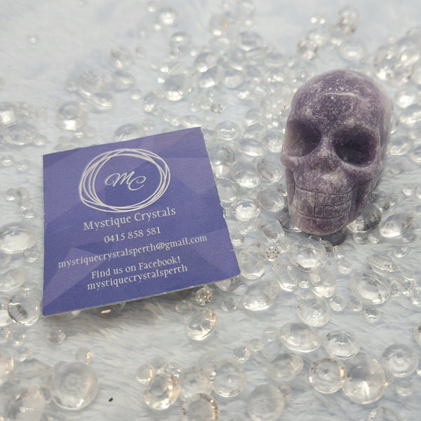 Lepidolite Skulls
